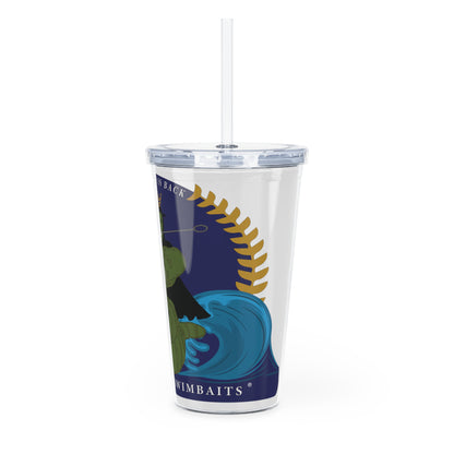 Worm King Plastic Tumbler with Straw