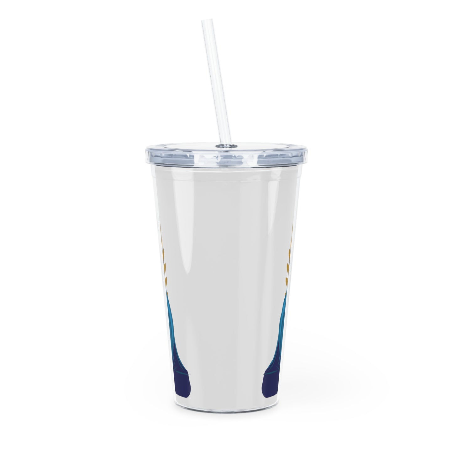 Worm King Plastic Tumbler with Straw