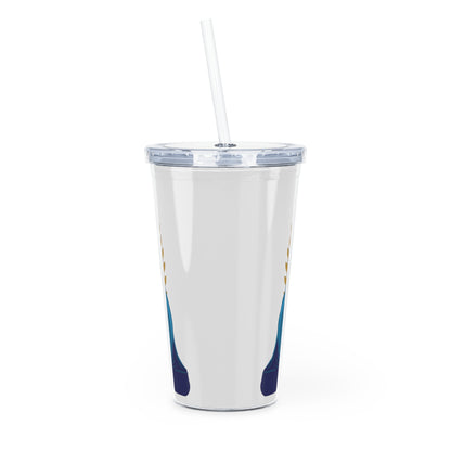 Worm King Plastic Tumbler with Straw