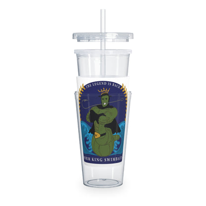 Worm King Plastic Tumbler with Straw