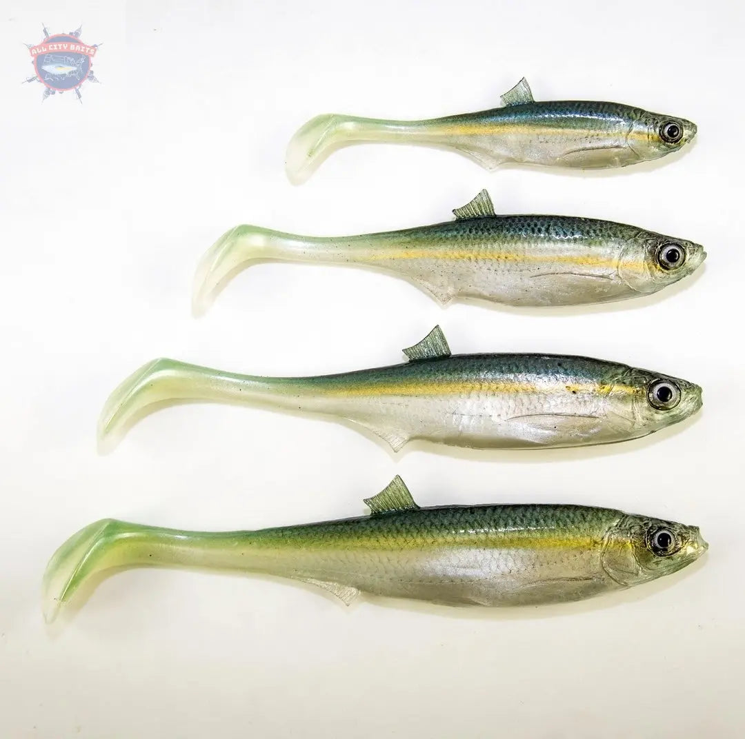 Angry Lure Shad Paddle Tail 7" ALL CITY BAITS, LLC.