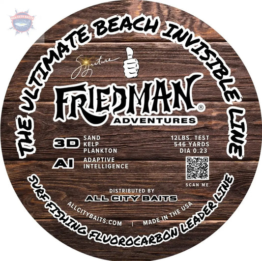 Friedman Adventures Surf Fishing Leader Line ALL CITY BAITS, LLC.