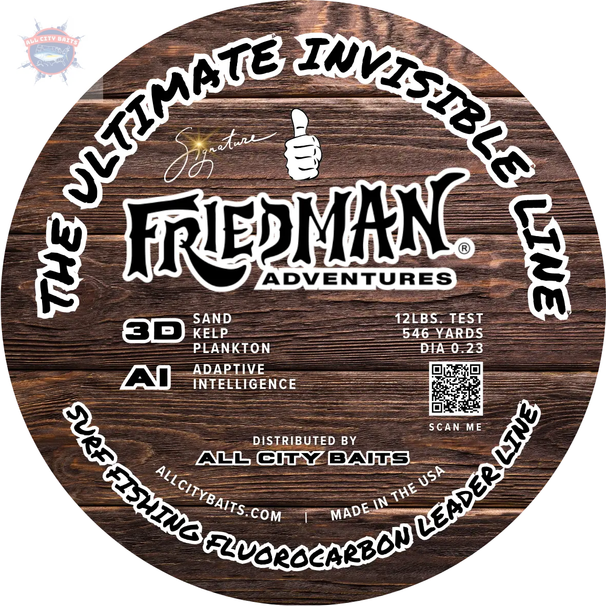 Friedman Adventures Surf Fishing Leader Line ALL CITY BAITS, LLC.