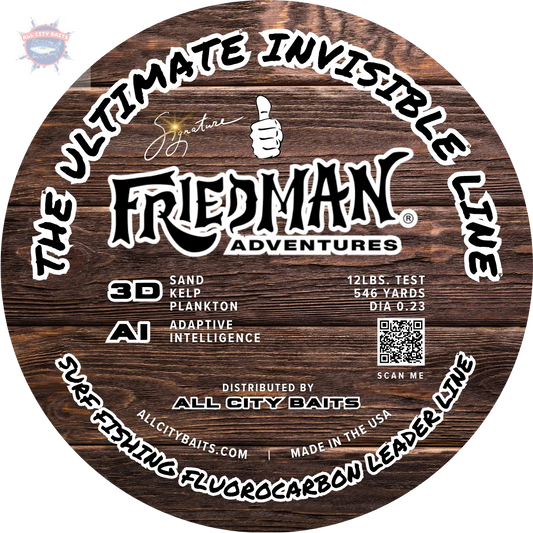 Friedman Adventures Surf Fishing Leader Line ALL CITY BAITS, LLC.