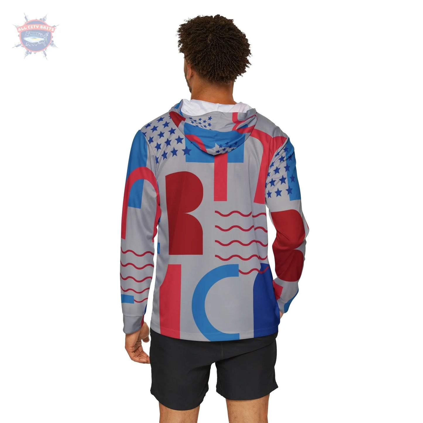    Patriotic American Sun Protection Warmup Hoodie Printify